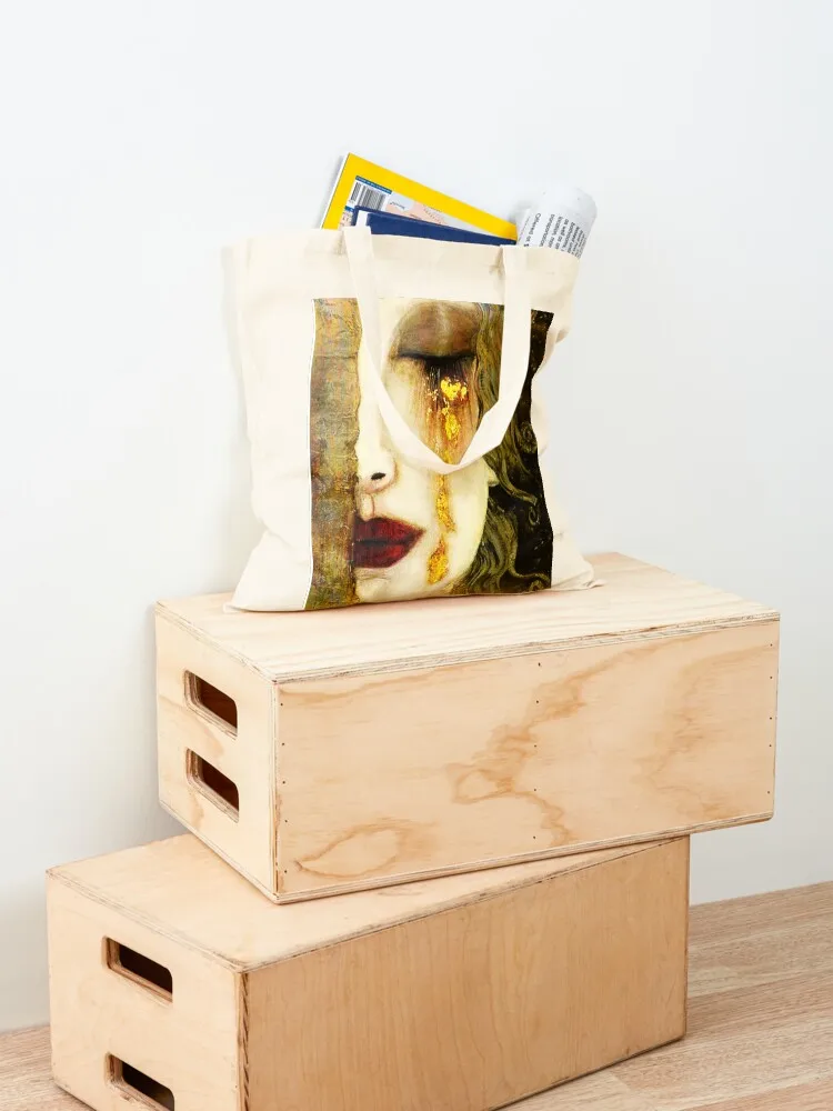 Golden Tears Freyaa??s Tears of Gold Anne Marie Zimmerman (School of Klimt) Tote Bag Fabric bag shopping bag
