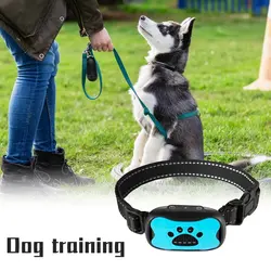 New USB Electric Dogs Training Collar Ultrasonic Pet Dog Anti Stop Barking Vibration Anti Bark Waterproof Devices Fast Delivery