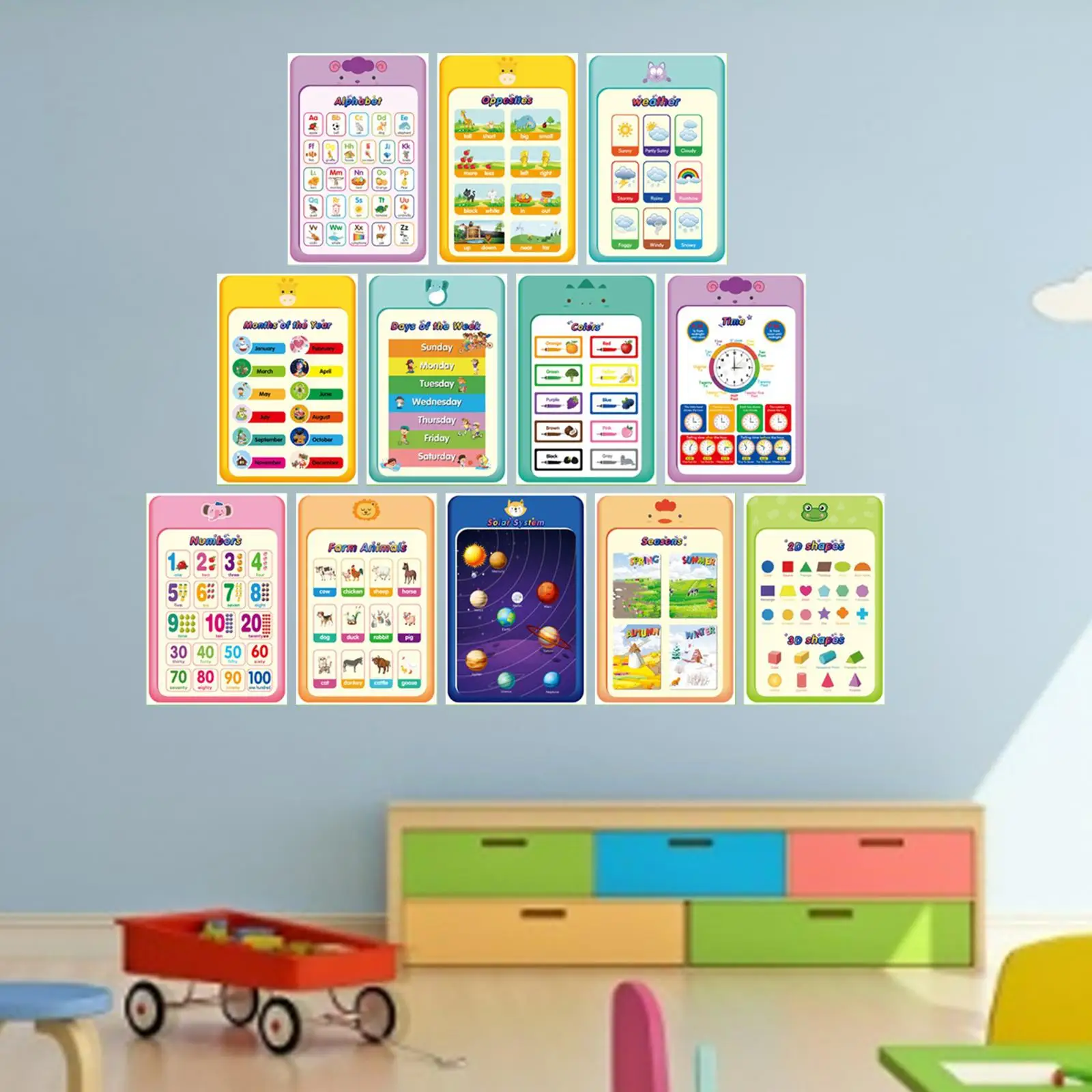 12 peças cartazes de matemática educacional pendurado na parede sala de aula ensinar educação precoce