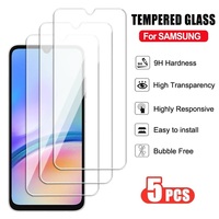 5Pcs HD Tempered Glass For Samsung Galaxy M55 5G M15 M15 M54 M34 M14 4G M04 Screen Protector Film
