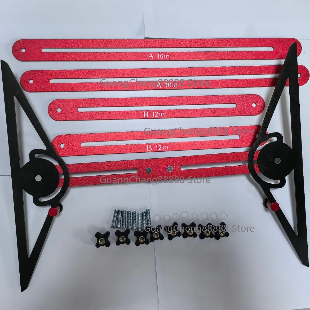 Aluminum Alloy Stair Ruler Multifunctional Stair Gauge Measuring Folding Ruler Woodworking Decoration Tool
