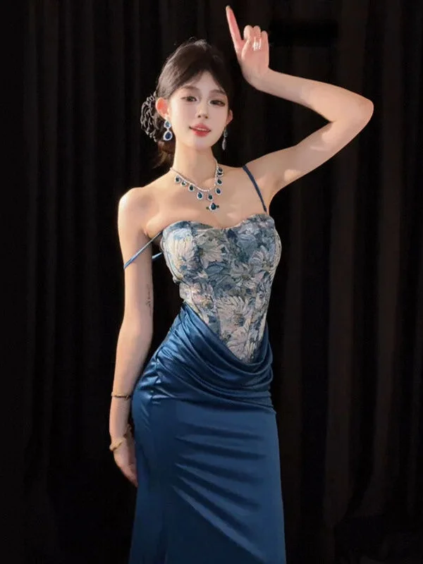 

Сексуальный принт из волокна, поясной ремень Dr, женский весенний отдых, большие размеры, мм, плиссированное боди, длинное платье