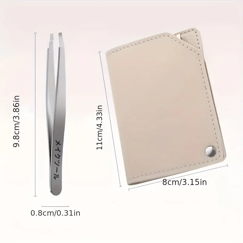 4 in 1 High-Quality Eyebrow Tweezer Hair Beauty Fine Hairs Puller Stainless Steel Slanted Brow Clips Removal Makeup Tools