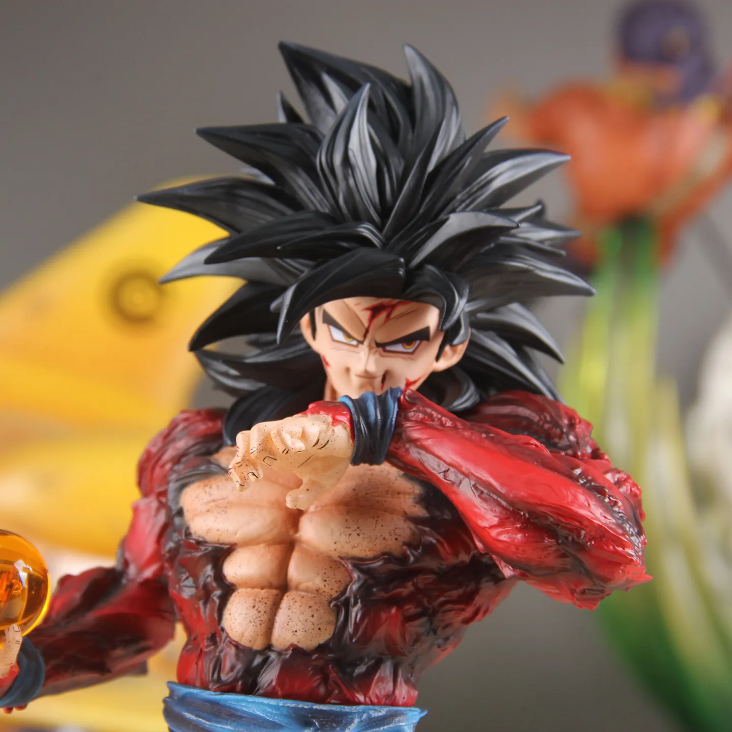 34cm LK Son Goku Model Dragon Ball Z Action Figure DBZ SSJ Figurine Anime Super Saiyan 4 Collection GK Statue Ornaments Toys view 6