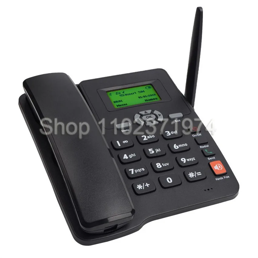 GSM Quad Band Desk Phone Wireless Dual SIM Card slot 6588 Deskphone