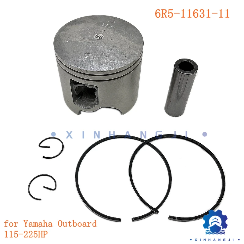 

6R5-11631-11 Piston Kit (Std) for Yamaha Outboard Motor 2-stroke 115/130/150/175/200/225HP 6R5-11631 Diameter：90MM