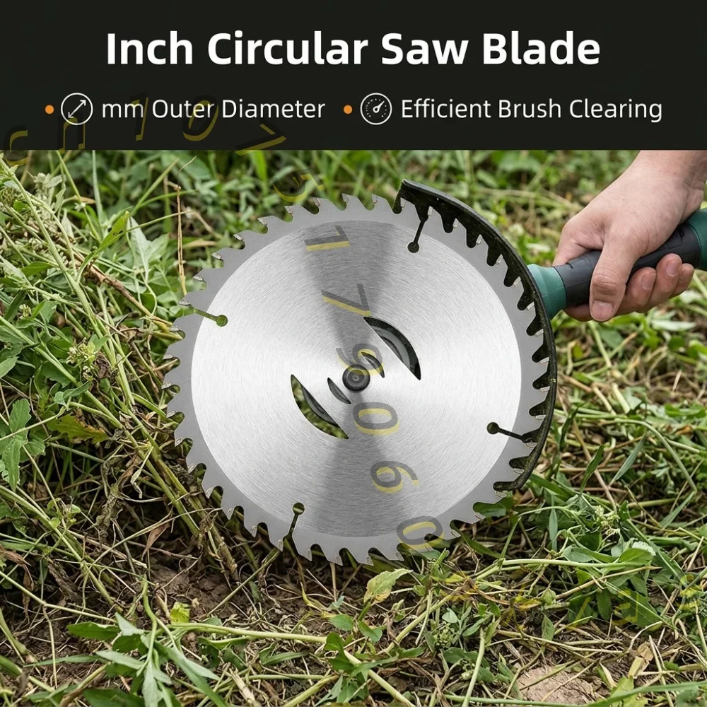 Cordless Lawn Mower Blades Replacement 6 Inch Steel Saw Blade Grass Trimmer Cutter Parts Garden Tools Accessories view 4