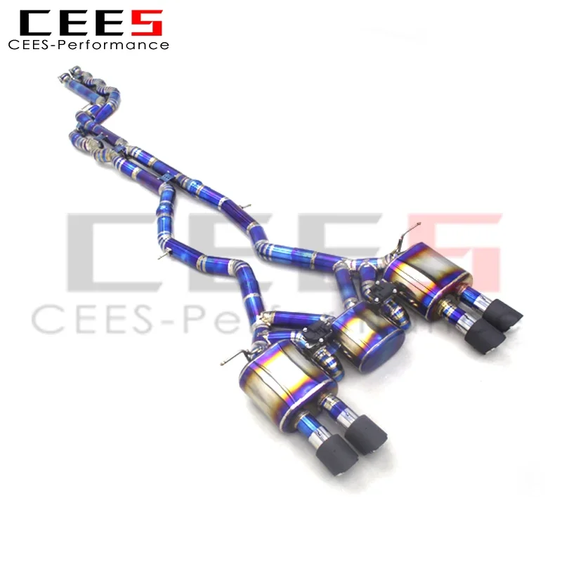 CEES  Catback Systems For BMW M3/M4 F80/F82 3.0T 2015-2019 High custom Titanium Exhaust Pipe Muffler With Remote Control