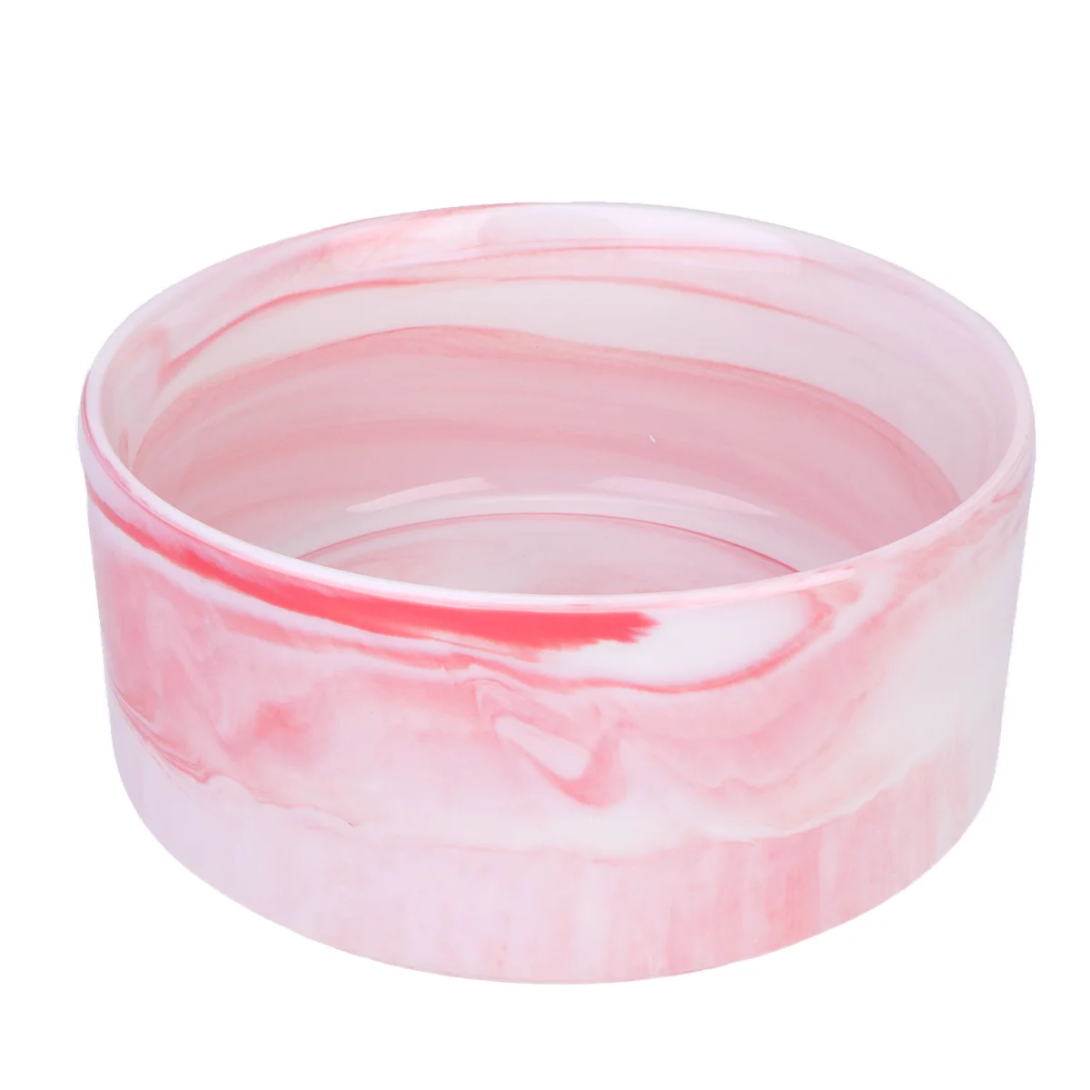 

1pcs Marble Pattern Cat Bowl Thickened Non-Slip Ceramic Pet Feeder For Dogs Cats Kitten Food Water Container Pet Supplies