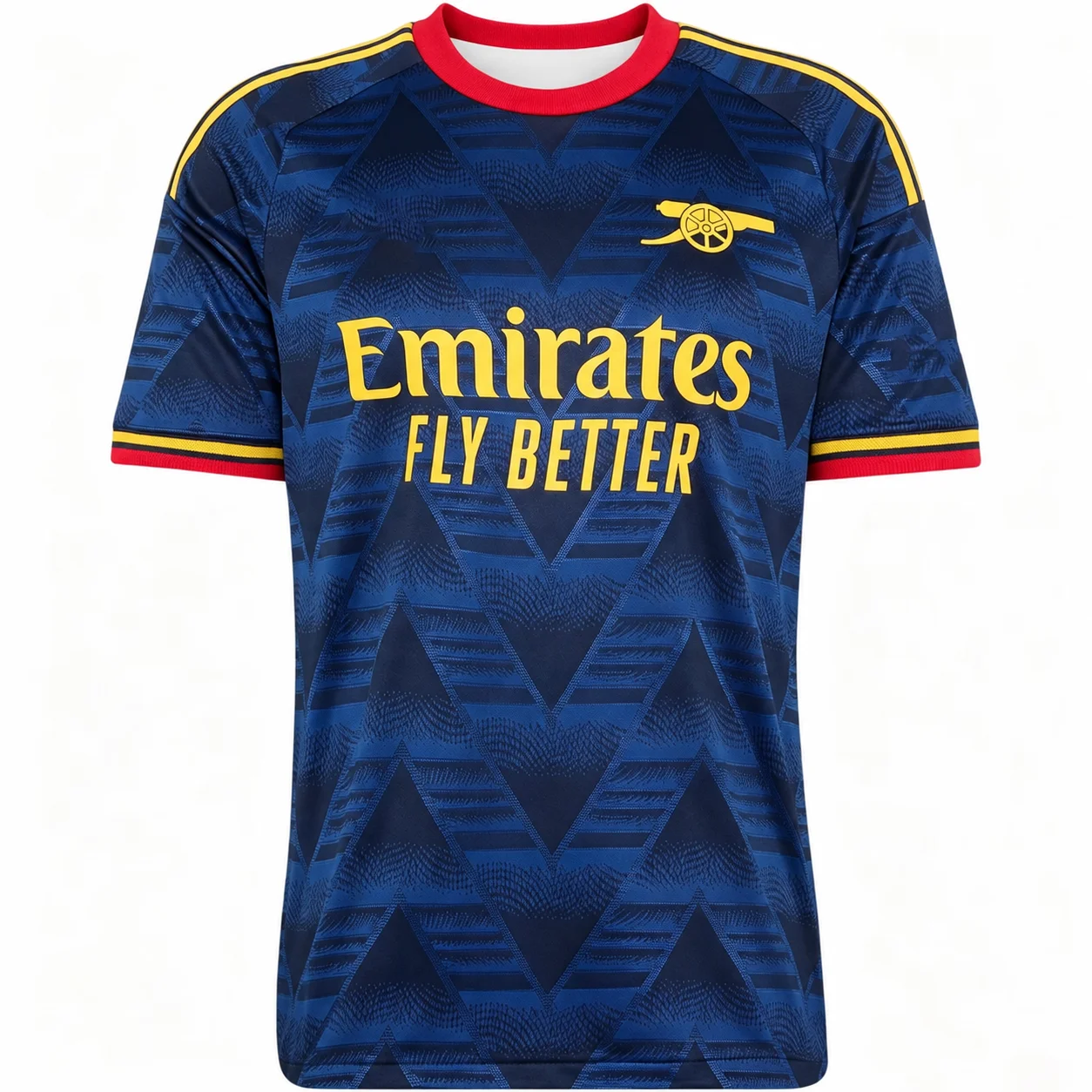 Arsenal 26-27 Auswärts-Fußballtrikot Blau Geometrisch Herren Rundhals Kurzarm Fan Match Training – Detail 2