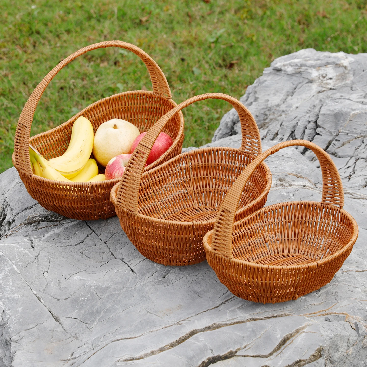 

Plastic Woven Basket Market op Basket Vegetable Bung Basket Wedding Gift Basket Storage Basket New Model Country Sle