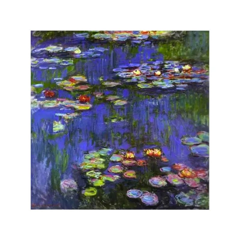 Handpainted Water lily oil painting on canvas Claude Monet reproduction of top quality,custom oil painting size is welcomed