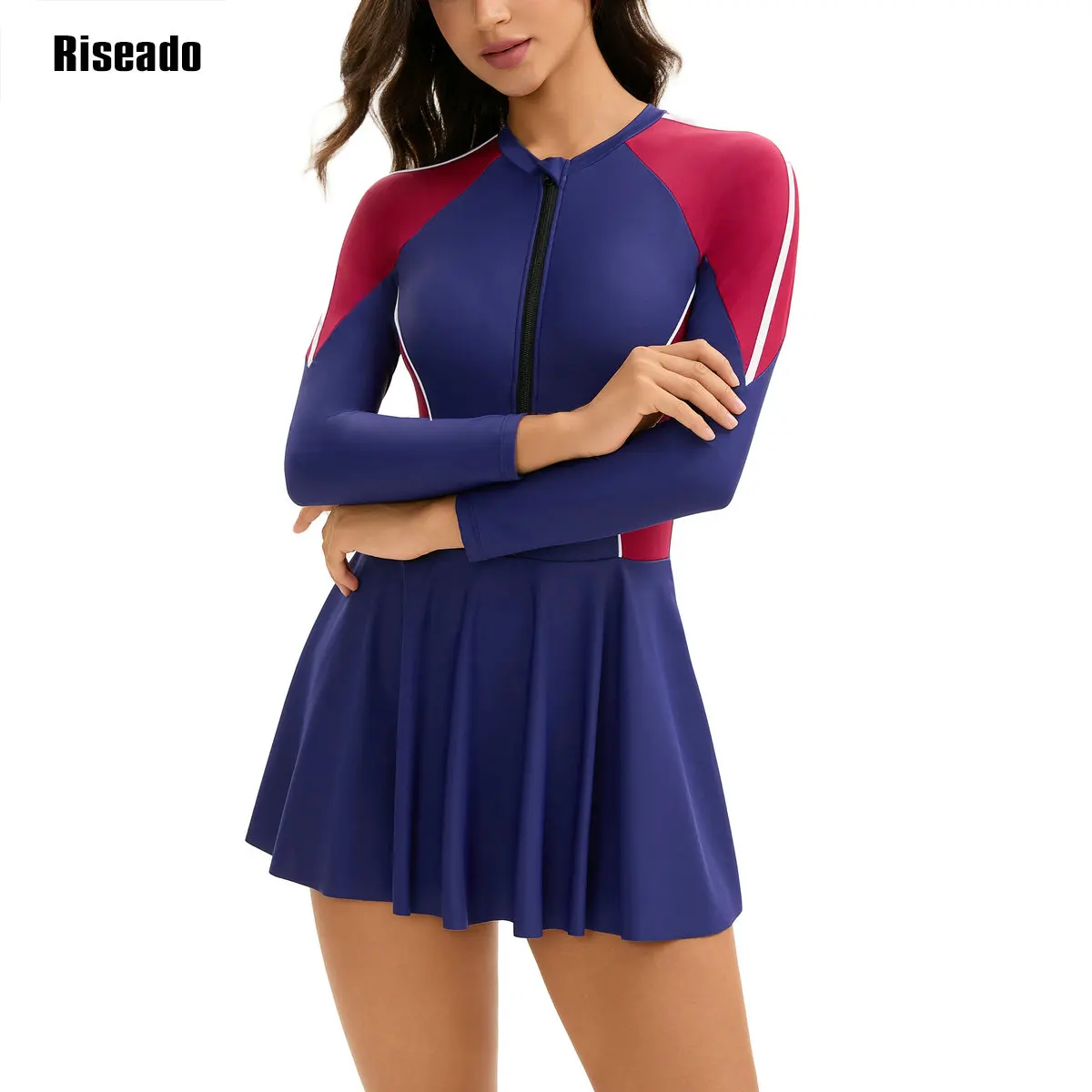 One Piece Swim Dress Body Cover Swimsuits for Women Sport Bathing Suit 2025 Swimdress Skirt Korean Style Indoor Pool