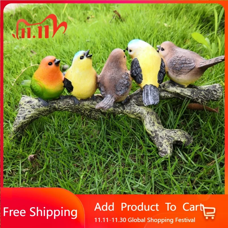 

Bird Figurines Garden Decor Outdoor Creative Fashion Aesthetic Garden Accessories Unique Garten Dekoration Decorative Statues