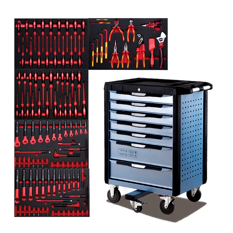 

1000V 118Pcs electrician Insulated Tool Kit Boxes Insulated VDE Hand Tool Tools Set