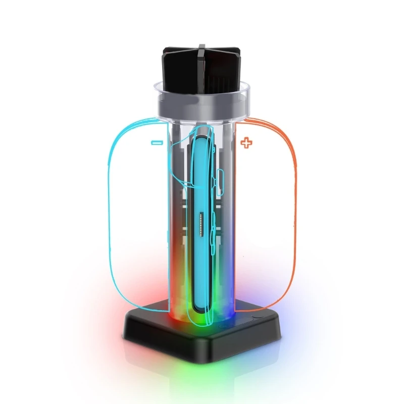 NS2 컨트롤러 용 1 충전 스테이션에서 4 마그네틱 충전기 도크 스탠드 충전 4 컨트롤러 동시에