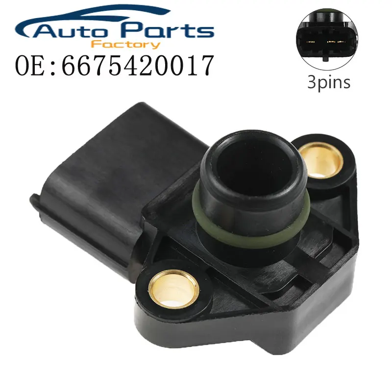 6675420017 New MAP Manifold Absolute Pressure Sensor For Ssangyong Rodius Stavic Rexton2 Rexton Kyron Acyton Only Euro4