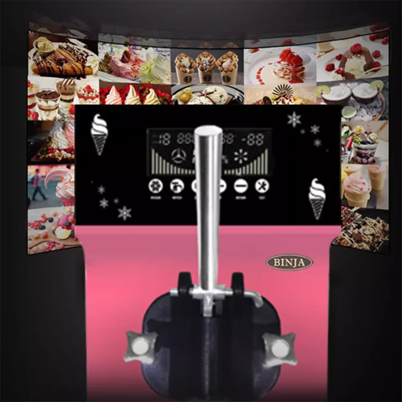 

Настольные машины для изготовления мягкого мороженого, машина для мороженого с одной головкой, торговый автомат для мороженого из нержавеющей стали, 1100 Вт