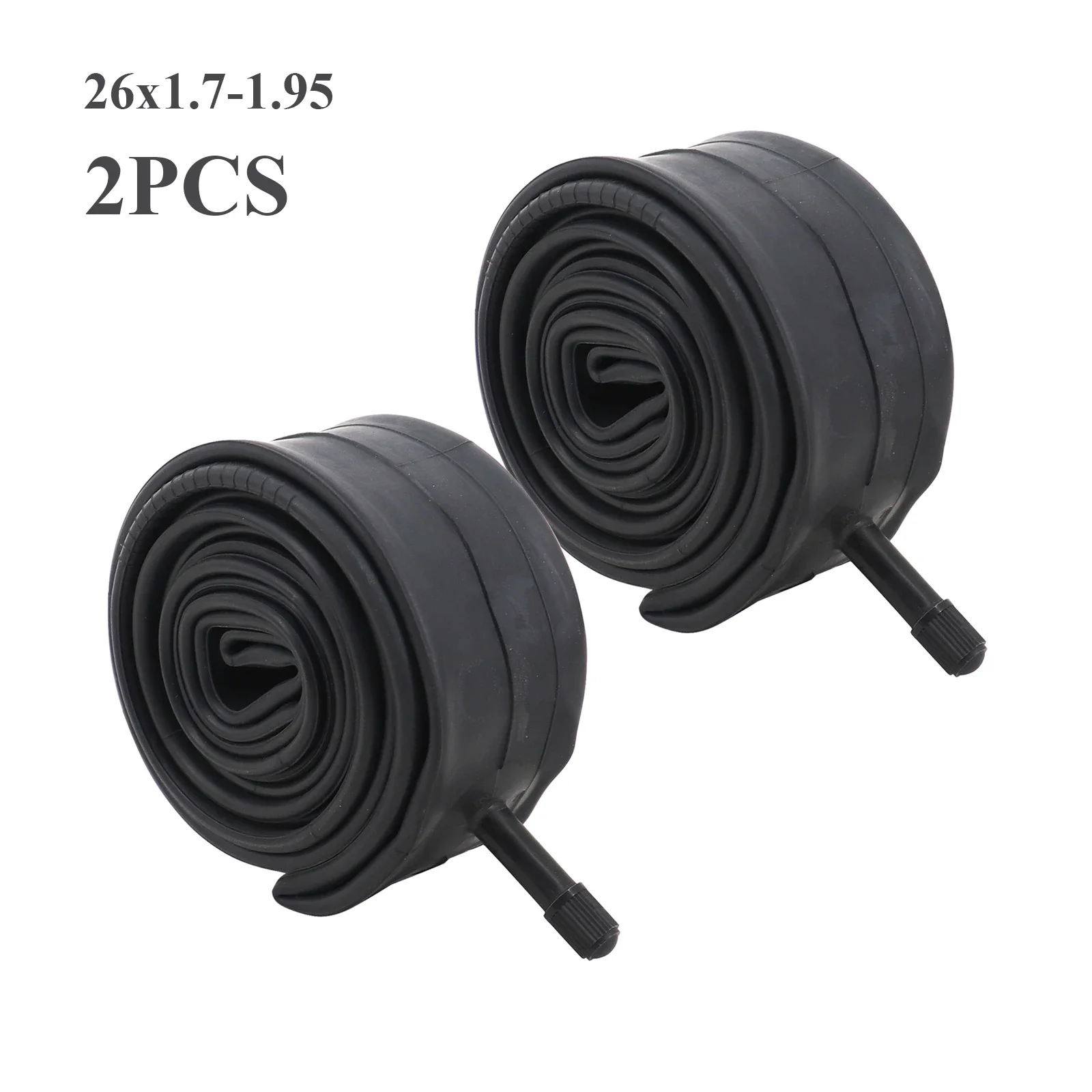 2PCS Bicycle Inner Tube Tire 26x1.7/1.95 26 inch Folding Small Wheel Tube Single Bike Cycling MTB Mountain Road Bike Inner Tube