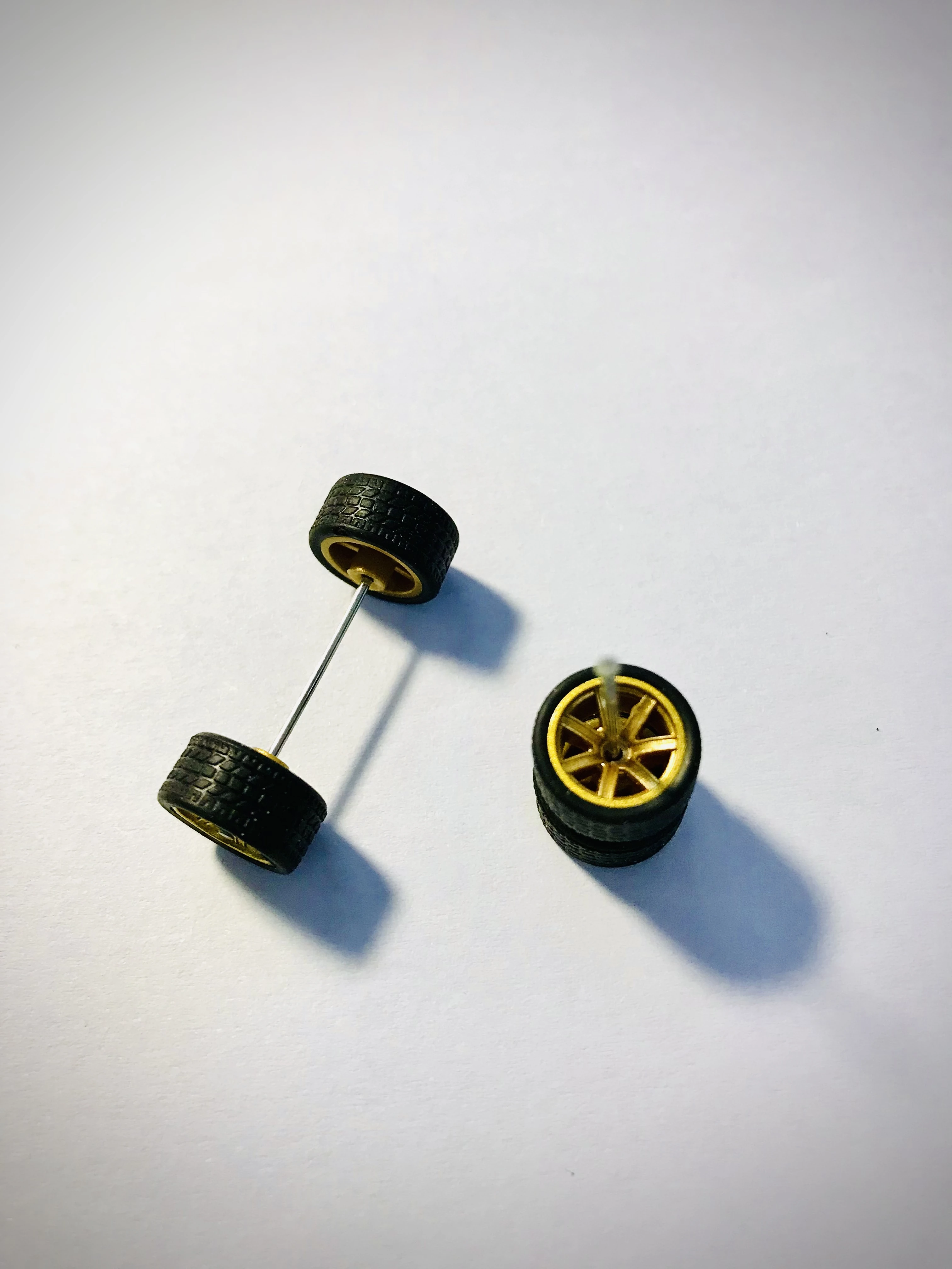 11mm wheels for 1/64 Scale Alloy Car Models 7 spoke 1/64 wheels with 1/64 Tires + Axles for Hot Wheel/Matchbox/Domeka/Tomy 1:64