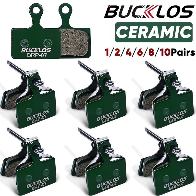 Plaquettes de frein à disque hydrauliques en céramique BUCKLOS pour SHIMANO K05S K03S 1/2/4/6/8/10 paires, plaquettes de frein à disque résistantes à l'usure pour VTT
