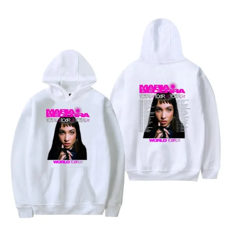 2024 Maria Becerra World Tour Hoodie Women Men Hooded Sweatshirt Streetwear Oversized Long Sleeve Fashion Harajuku Pullover Tops