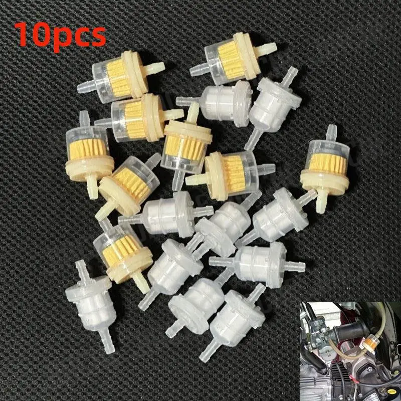 

10pcs Universal Gasoline Gas Fuel Gasoline Oil Filter For Scooter Motorcycle Moped Scooter Dirt Bike ATV Fuel Filter Accessories