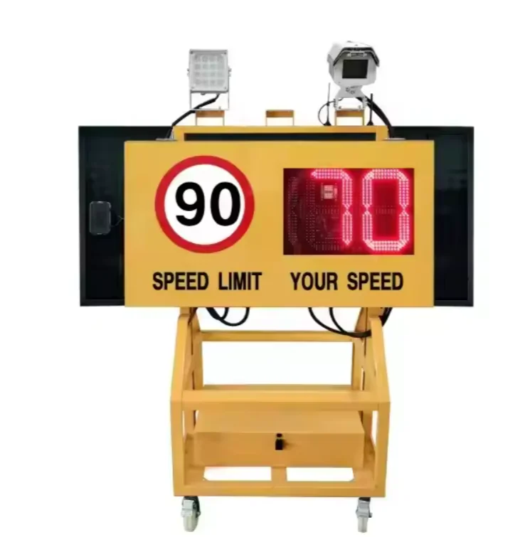 Safety Variable Dynamic Radar Speed Limited Sign Indicator Driver Feedback Traffic Sign With Smile Face