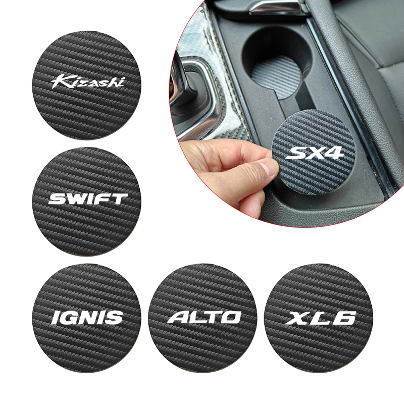 Car Water Coaster Pads For suzuki ALTO BALENO Equator CELERIO Ciaz ERTIGA HUSTLER IGNIS KIZASHI LAPIN SAMURAI Swift SX4 WAGONR