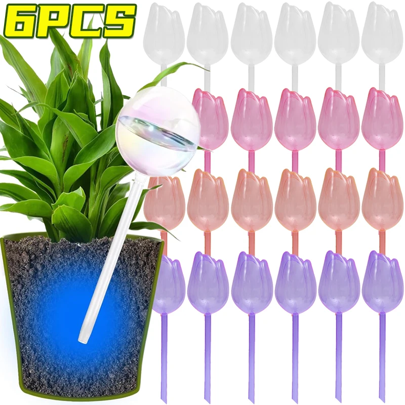 

Automatic Irrigation System Flower Plants Self Watering Drip Device Plastic Tulip Shape Irrigation Tool Greenhouse Garden Supply