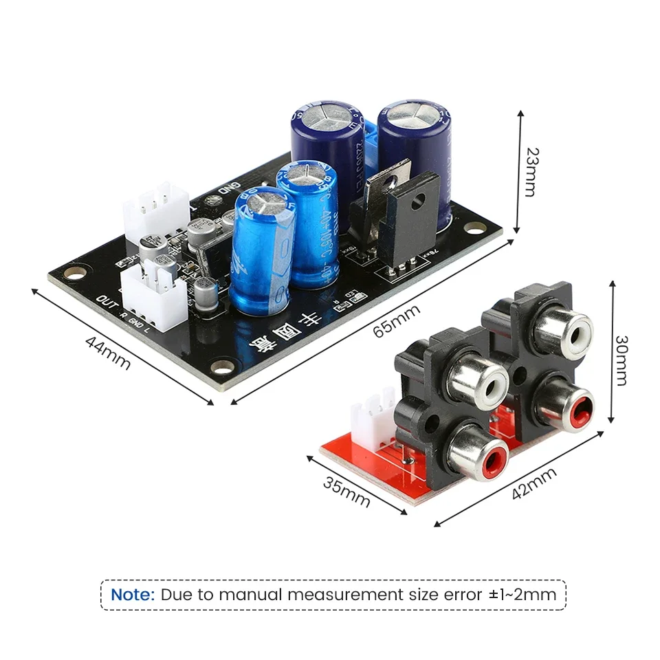 DLHiFi Vinyl Record Player Preamplifier Board MM MC Phono Amplifier Gramophone Head Magnification Preamp With Power Supply