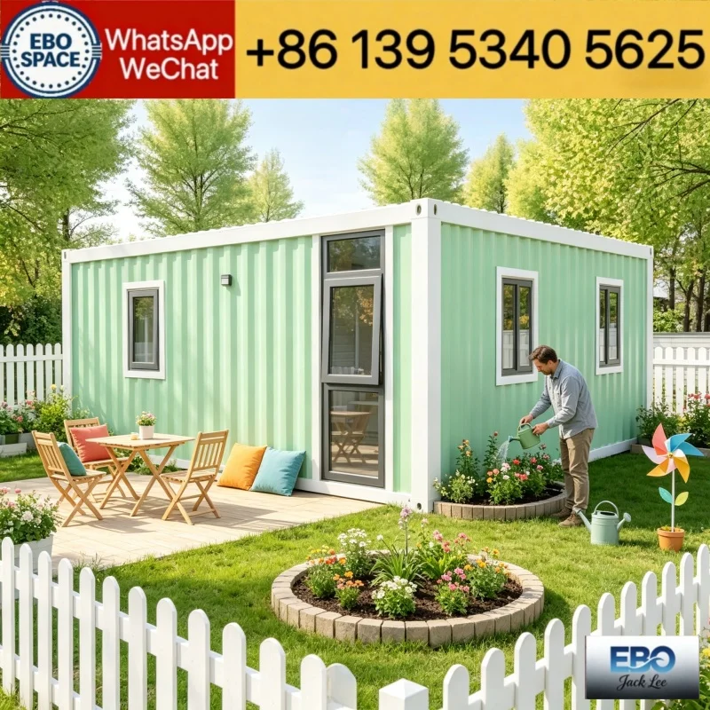 Factory direct 40ft mobile container, 2-3 bedroom log cabin, fast-build waterproof Transport Container Home for Sale