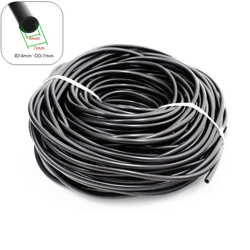 10m/30m/50m 4/7mm Garden Water Hose For Garden Watering Kits Micro Misting Irrigation Tubing Pipe PVC Hose 1/4'' Hose