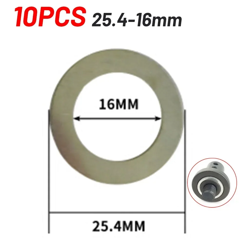 

10pcs Silver Cutting Disc Conversion Iron Washers For Replacement Alloy Saw Blades Blade Inner Hole Hand Tools