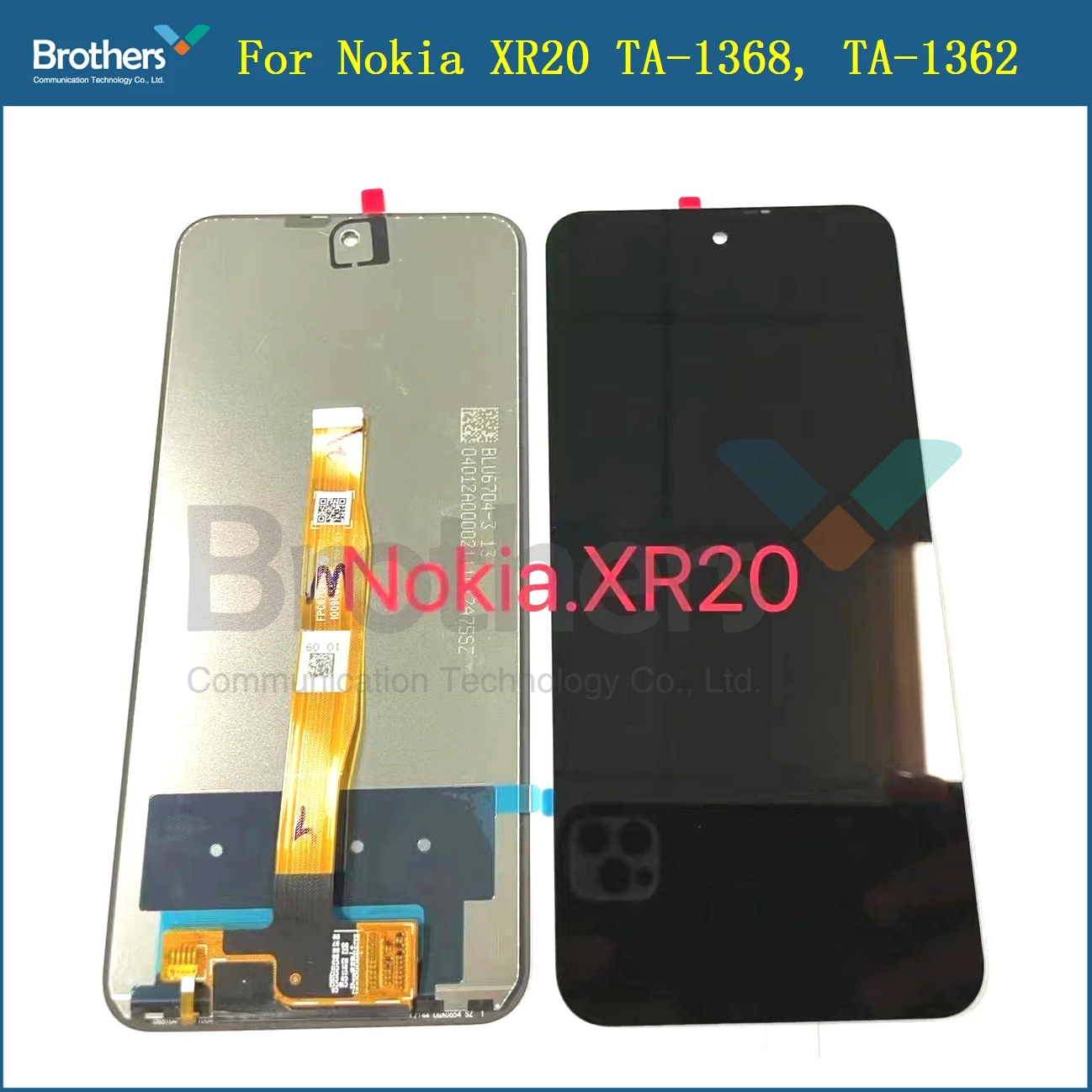 IPS LCD For Nokia XR20 Display Touch Screen Digitizer Assembly For Nokia XR 20 Lcd With Frame Replacement Repair Parts 6.67