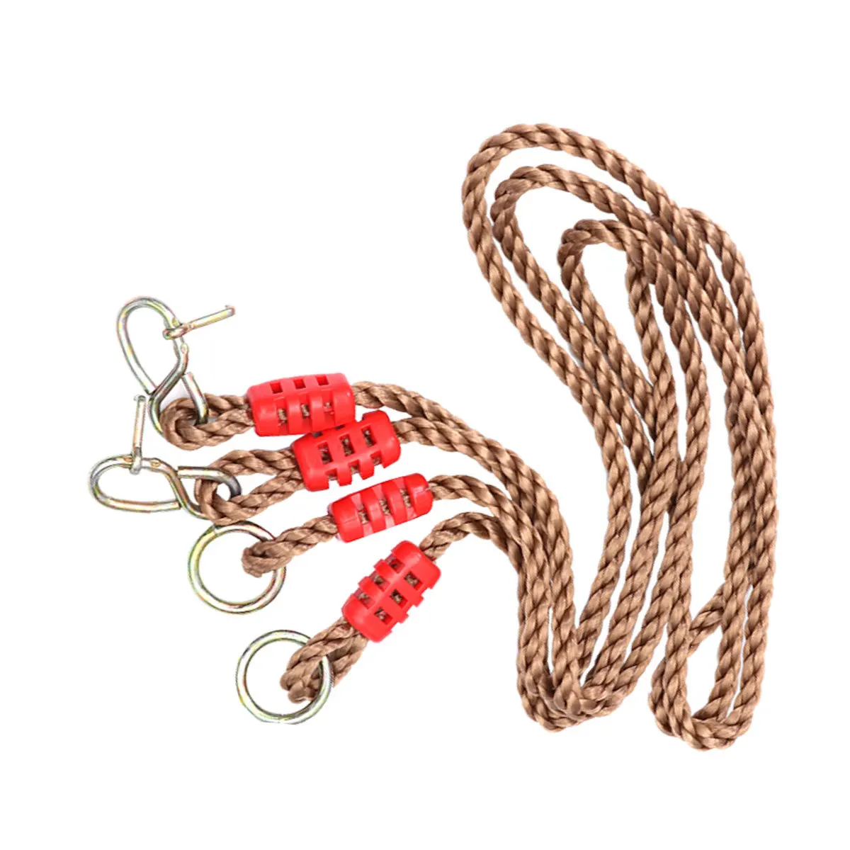 

1.8M Swing Rope Brown Pe 300Kg Load Bearing Adjustable For Tree Beam Playground Hammock Outdoor Furniture