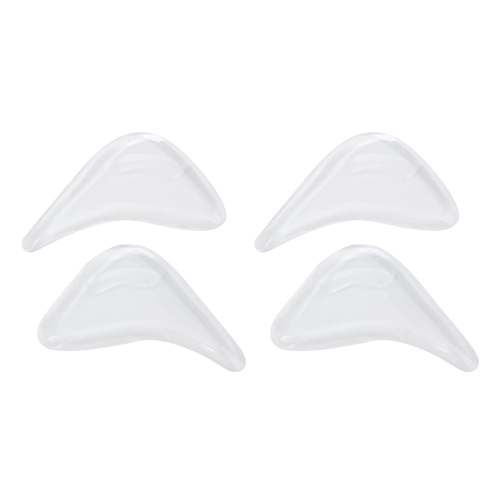 

【SEE】2 Pair Of Gel Toe Pads Insoles For Pointed Shoes/Shoes Too Big---Clear