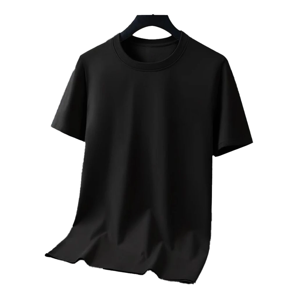

Breathable White Breathable Gym Shirt Comfortable Wear Exercise Apparel Lightweight Top O-neck Design Regular Fit