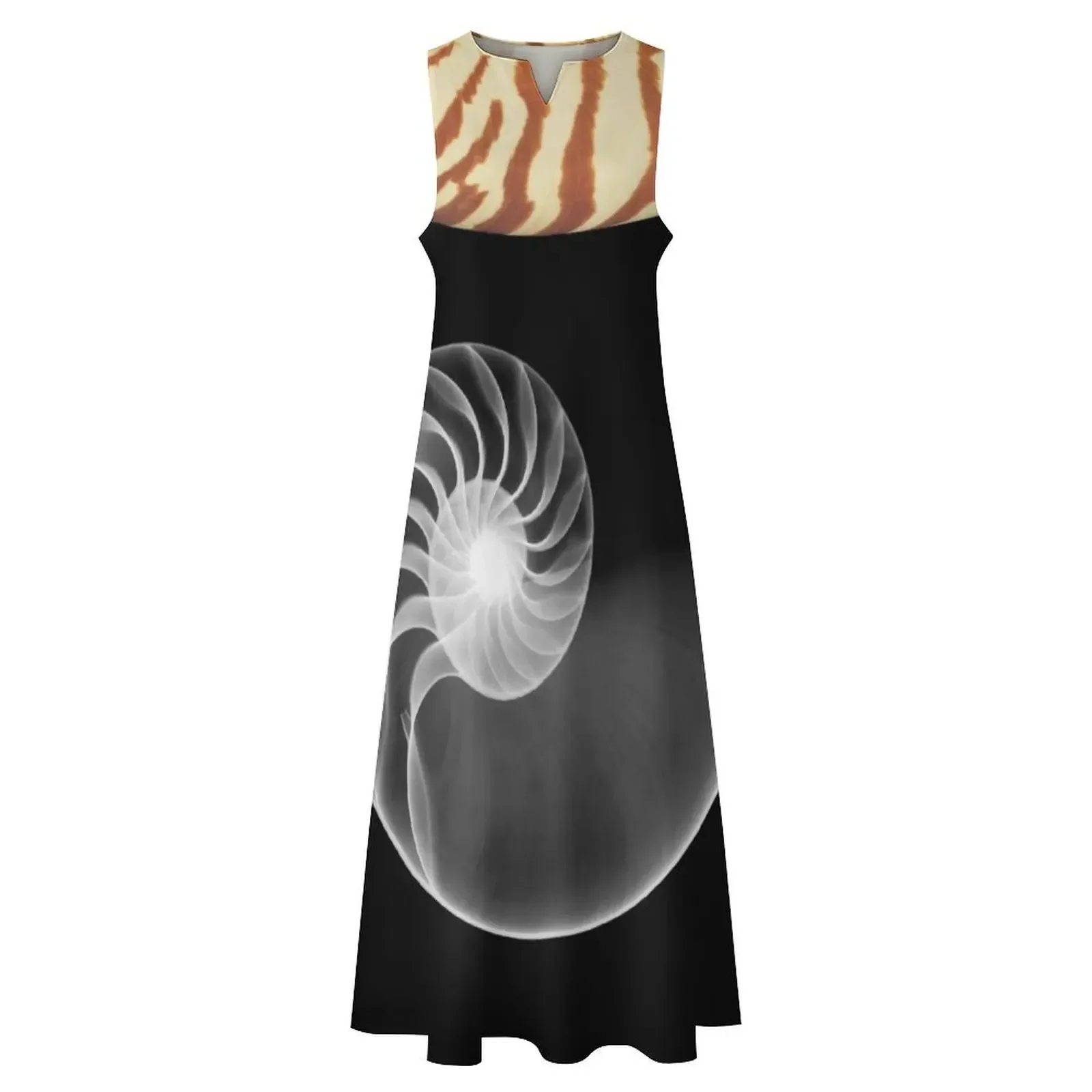 Chambered Nautilus X-ray - Nautilus pompilius Long Dress woman dress dresses for prom womens dress