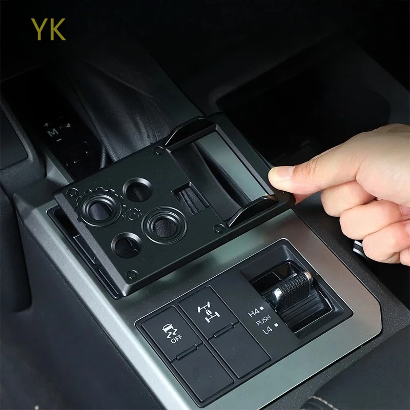 

For Toyota Land Cruiser Prado 250 LC250 24-25 Car Differential Lock Button Panel 4WD Mode Switch Button Cover Trim