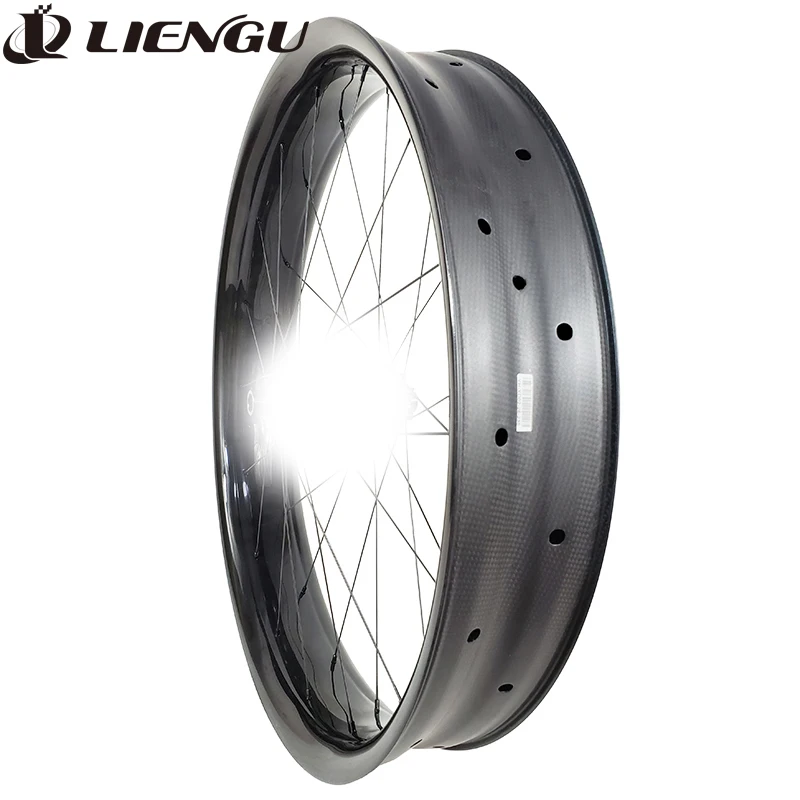 

Карбоновый обод LIENGU Fat Bike 26er для снежного велосипеда, 65 мм, 80 мм, 100 мм, ширина 25 мм, глубина, бескамерные клинчерные велосипедные кольца