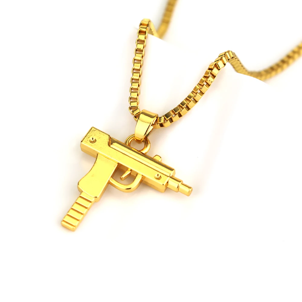 Gothic Shaped Pendant Necklace Trendy Male Punk Hip Hop Chain Jewelry for Women Men Club Bar Party Accessory