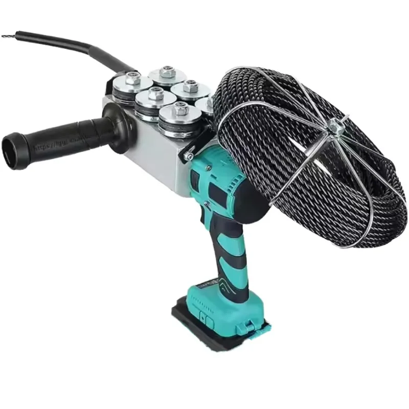Battery-powered Brushless Motor Industrial DIY-level Electrical Wire Stripper 110V-220V Wall-mounted Wiring Threading Machine