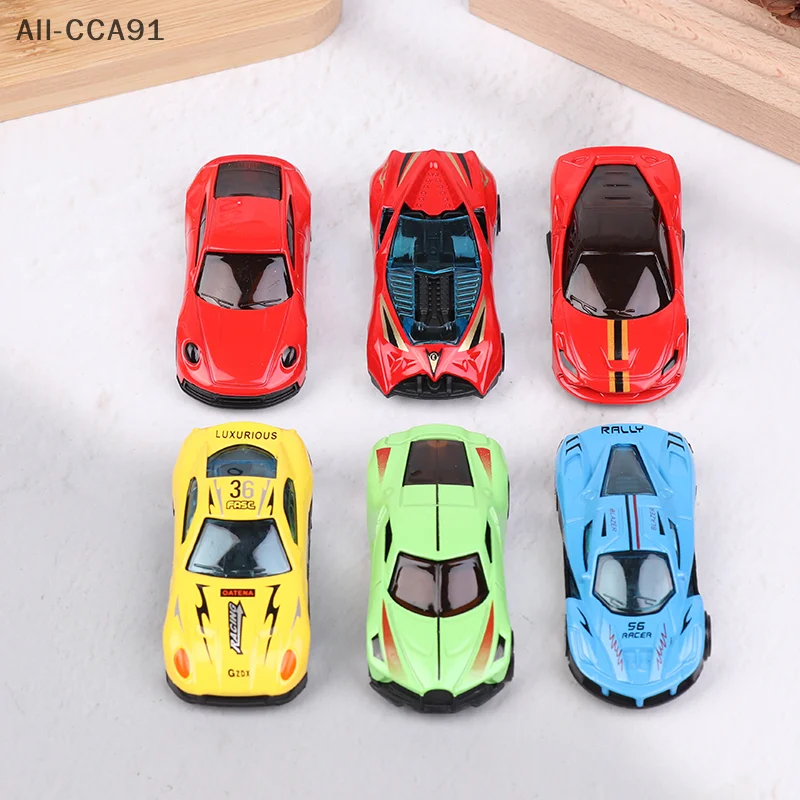 CCA91-1 Set Multi-Style Taxiing Alloy Mini Car Model Simulated Children 1/64 Match Box Toy Pocket Small Sports Car Toys For Kids