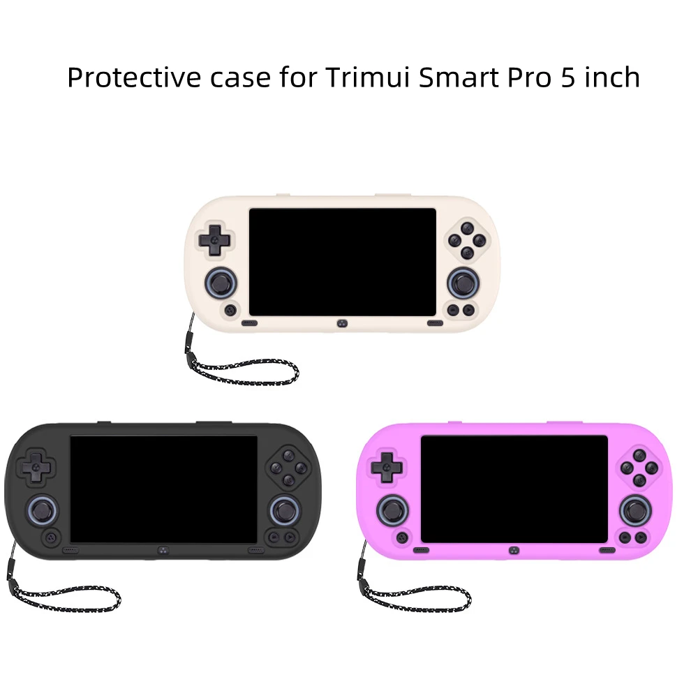 For Trimui Smart Pro 5 Inch Game Console Silicone Case Drop-proof Shockproof Protective Cover For Trimui Smart Pro Accessories