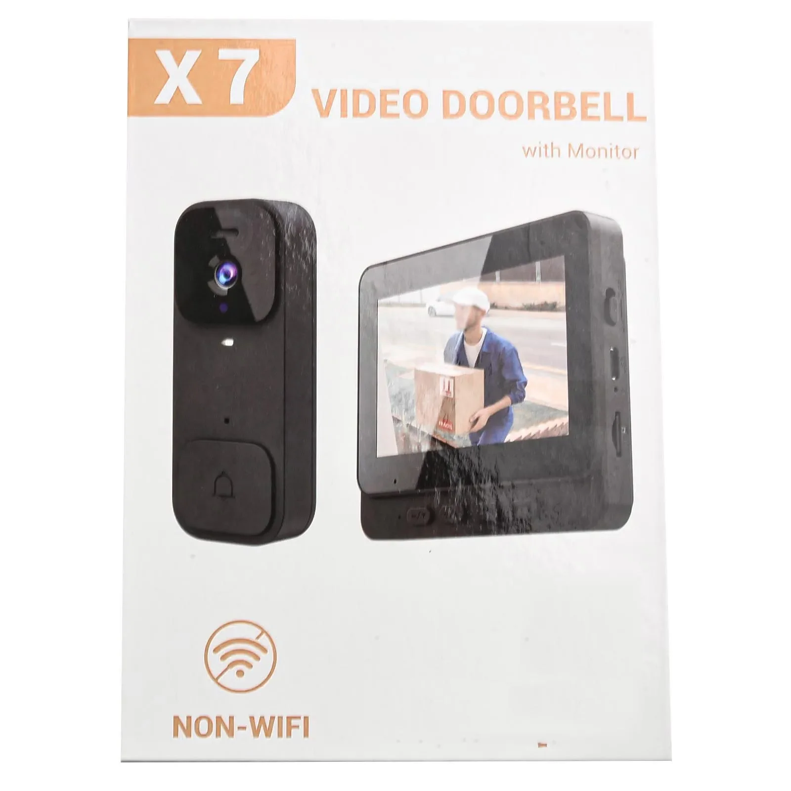 

4.3-inch Display Doorbell HD Video Monitor Doorbell No Drilling Required Real-time Communication TYPE-C Charging