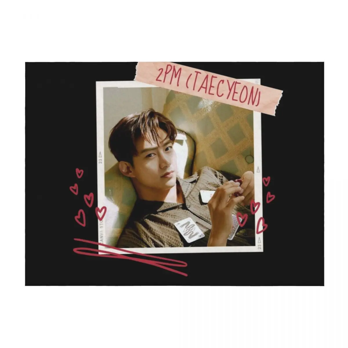 

PM - 2PM OK TAECYEON - Vincenzo Cassano Throw Blanket Plush Baby Picnic For Decorative Sofa Blankets