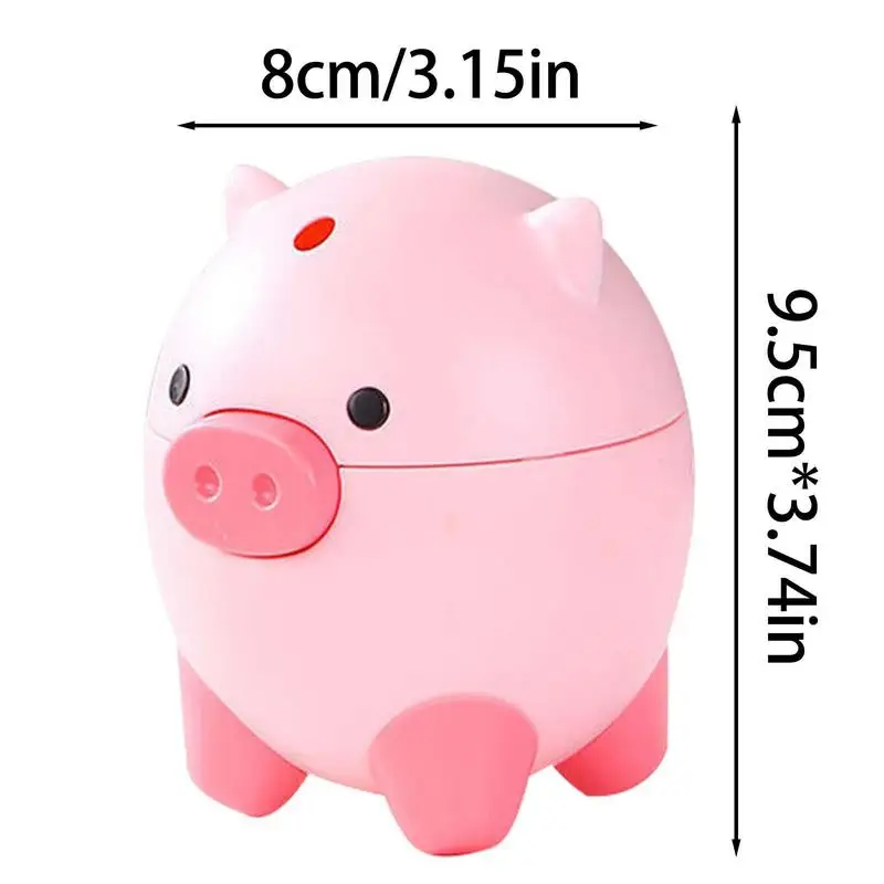 Pig Toothpick Dispenser Automatic Toothpick Dispenser Cute Pig Shape Pop-Up Toothpick Holder Fruit Pick Storage Box Container