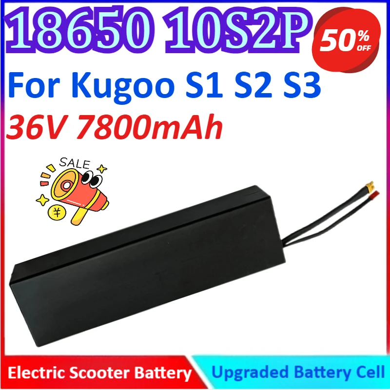 

18650 10S2P 36V 7800mAh Electric Scooter Battery For Kugoo S1 S2 S3 with XT60+JST Plug High Quality Rechargeable Battery
