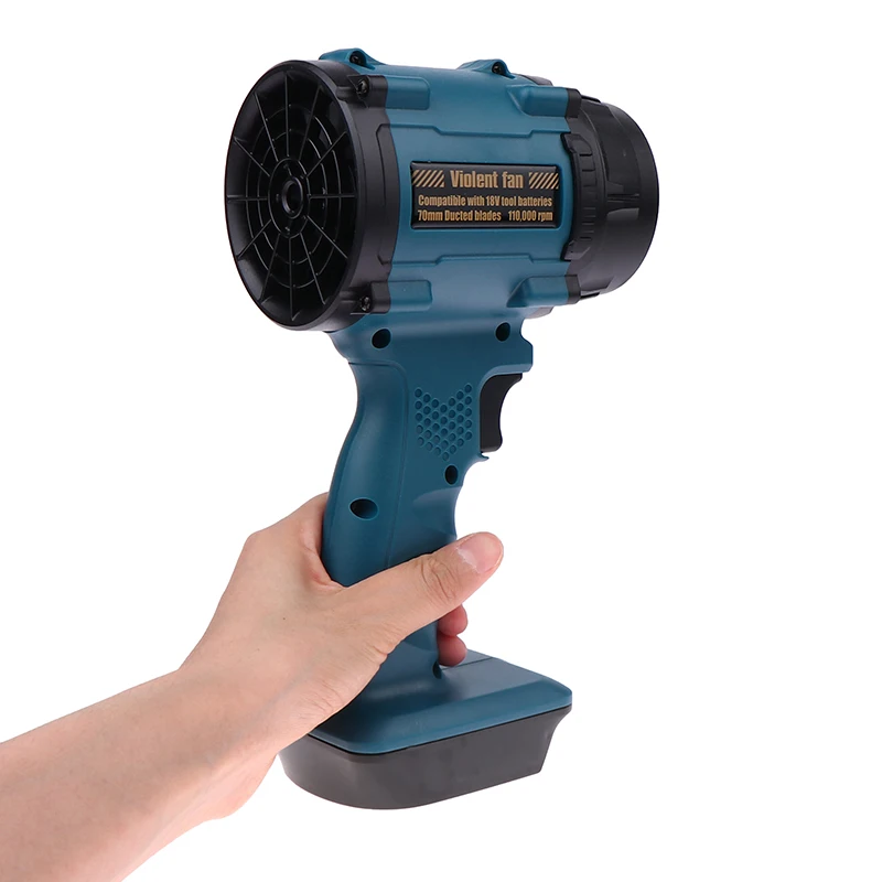 Asciugacapelli ad alta potenza da campeggio per auto con batteria al litio per ventilatore portatile da esterno di grande capacità con ricarica domestica